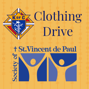 Clothing Drive for St. Vincent de Paul - June 8-9